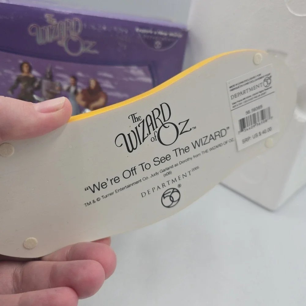 Vtg Dept 56 The Wizard of Oz We're Off To See The Wizard Resin New Nos 2005